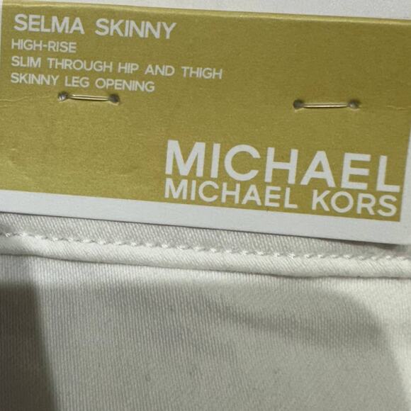 Michael Kors White Selma Skinny Jeans  22W - Picture 4 of 5